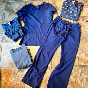Heartsoul Blue Scrub Set